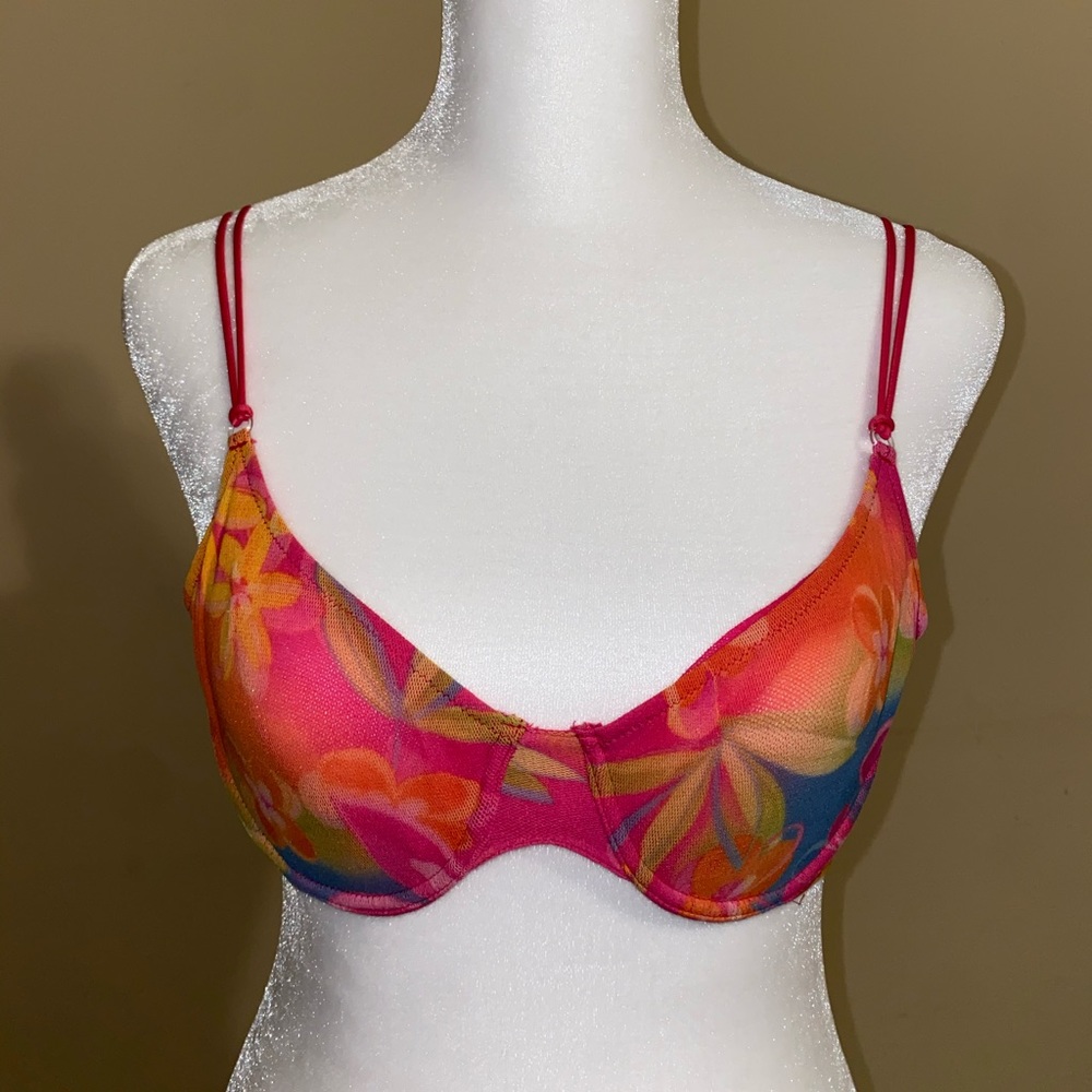Cosabella Pink Multicolor Bra Size 2 / 34B